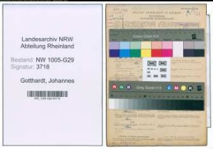 Entnazifizierung Johannes Gotthardt , geb. 02.03.1903 (Bahnsekretaer)