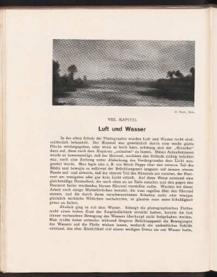 VIII. Kapitel. Luft und Wasser