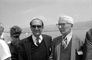 31. Tagung 1981 (29.6.-3.7.) Mediziner; Maikäferrede in Farbe: Salvador E. Luria, Nikolaas Tinbergen