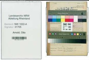 Entnazifizierung Otto Arnold , geb. 08.06.1896 (Reichspostbeamter)