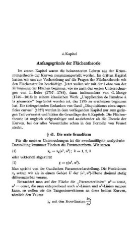 § 4l. Die erste Grundform