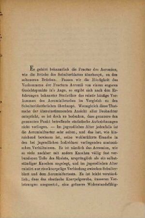 Die Fracturen des Acromion