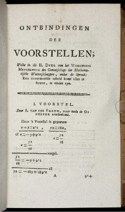 I. - XLIX. Voorstel.