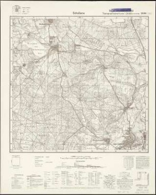 Meßtischblatt 3339 : Schollene, 1955 : Schollene. - Hrsg. 1882, letzte Nachtr. 1932. - 1:25000. - [Berlin]: KVP, 1955. - 1 Kt.