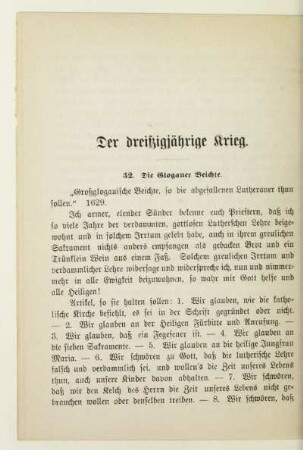 Der dreißigjährige Krieg