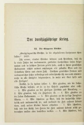 Der dreißigjährige Krieg