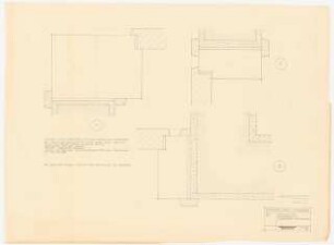 Kinderheim, Schwarzerden/Rhön: Detailplan für Blockzargen 1:1