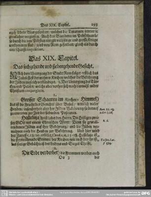 Das XIX. Capitel. Das sechzehende und siebenzehende Gesicht