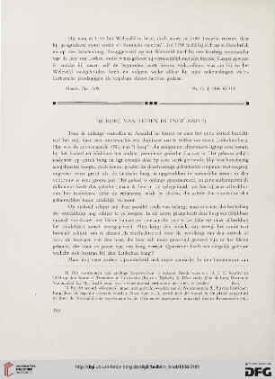 2.Ser. 1.1908: De Burg van Leiden in Engeland