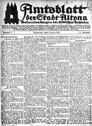 Nummer 2 : Sonnabend, den 9. Januar 1926