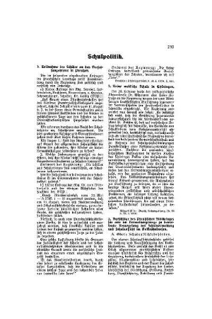 Schulpolitik