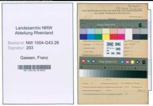 Entnazifizierung Franz Gassen , geb. 18.06.1912 (Milchverteiler)