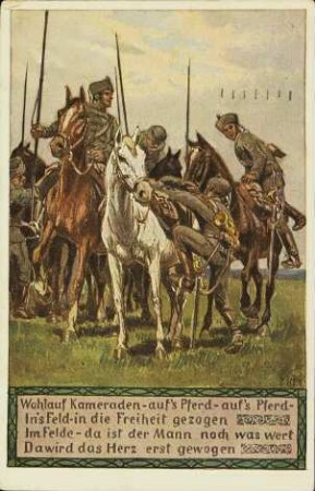 Wohlauf Kameraden - auf's Pferd [...]