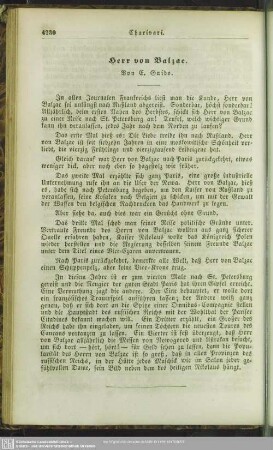 Herr von Balzac