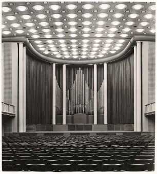 Rosengarten, Mannheim Restaurant im Musensaal: Saal umgebaut, Orgel