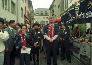 Freiburg im Breisgau: Matsuyama-Delegation in Freiburg [u.a. mit Rolf Böhme]