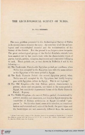 2.1907/08: The archaeological survey of Nubia : progress of survey