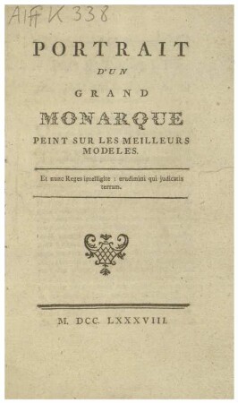 PORTRAIT D'UN GRAND MONARQUE PEINT SUR LES MEILLEURS MODELES