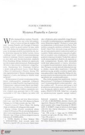 Wystawa Pisanella w Luwrz