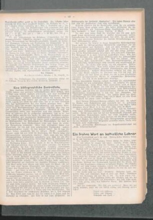¬Ein¬ frohes Wort an katholische Lehrer