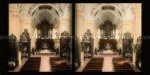 Innenansicht der Schutzengel-Kirche in Eichstätt