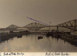 Edinburgh (Großbritannien). Eisenbahnbrücke über den Firth of Forth