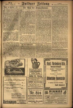 Zweite Ausgabe vom Sonntag, den 01. Februar 1925.
