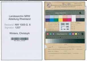 Entnazifizierung Christoph Winters , geb. 07.12.1901 (Ingenieur)