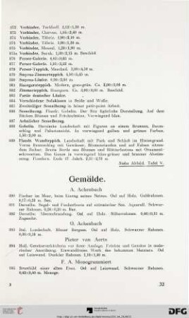 Gemälde (Nr. 890-1062)