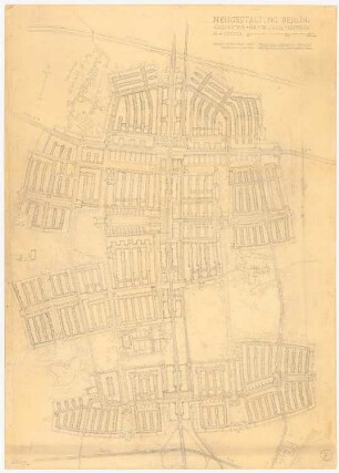 Neugestaltung Berlin, Selchow, Rotberg: Abschnitte 8 und 8 A: Grundplan 1:4000