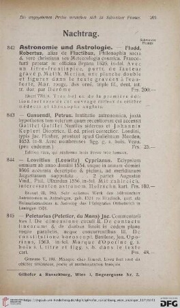 Nachtrag (Nr. 842 - 854)