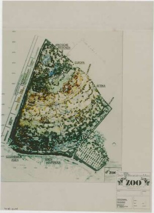 Hansjakob, Gottfried; Frankfurt am Main; Frankfurter Zoo - Lageplan