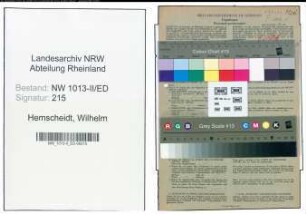 Entnazifizierung Wilhelm Hemscheidt , geb. 04.01.1913 (Lehrer)