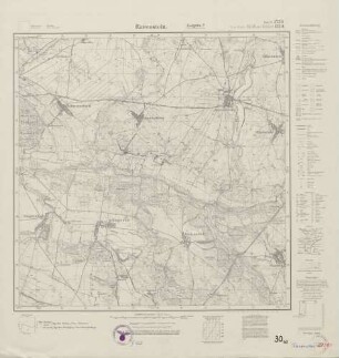 2758 (alte Nr.: 1330) Ravenstein, Meßtischblatt (4cm - Karte)
