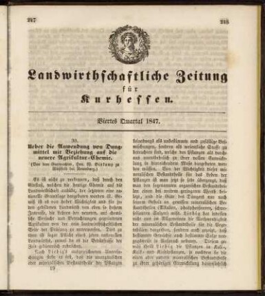 Viertes Quartal 1847