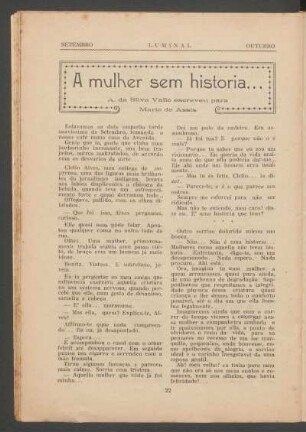 A mulher sem história