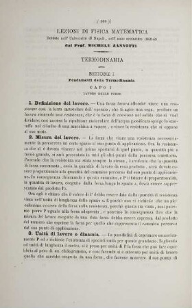 Lezioni sulla Termondinamia.