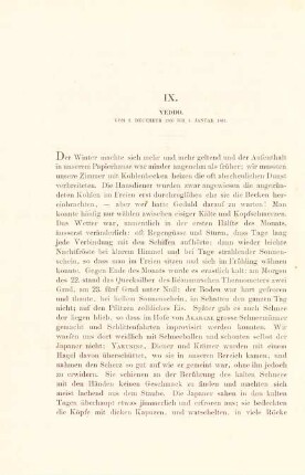 IX. Yeddo. Vom 7. December 1860 bis 1. Januar 1861