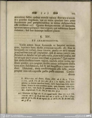 §. XIV. Et Examinantur