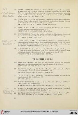 Verschiedenes (Nr. 321-340)