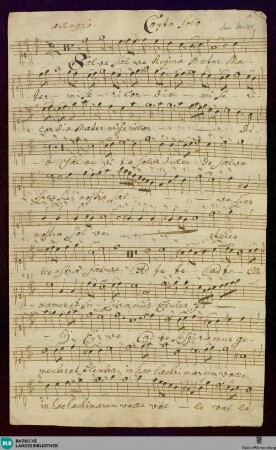 Salve regina - Don Mus.Ms. 101 : S, strings, org; D