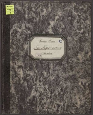 Die Teeprinzessin - BSB Mus.ms. 9283-1 : Die Teeprinzessin. Märchensingspiel in 5 Akten. Märchen v. E. Dauthendey. Dramatisiert von P. Bonifaz Rauch. Vertont v. Simon Breu. Januar 1926.