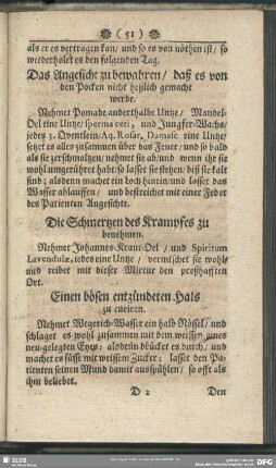 Einen bösen entzündeten Hals zu curiren