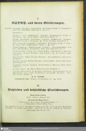 I. NSDAP und deren Gliederungen