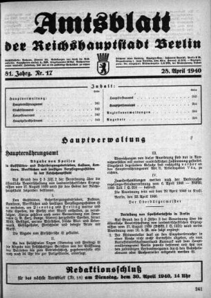 1940,17: Nr. 17, 28. April 1940