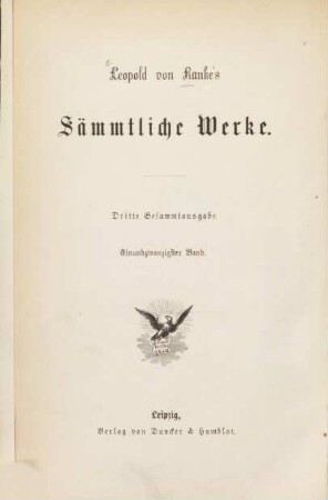 Leopold von Ranke's sämmtliche Werke, 21. Englische Geschichte vornehmlich im siebzehnten Jahrhundert ; 8