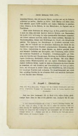 51. Leopold I. Türkenkriege
