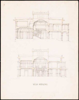 Villa Rütgers, Berlin-Tiergarten Projekt 3: 2 Schnitte