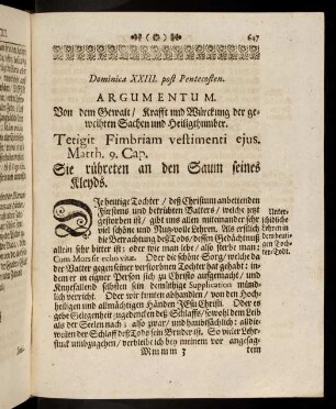 647-663, Dominica XXIII. post Pentecosten; Dominica XXIV. post Pentecosten