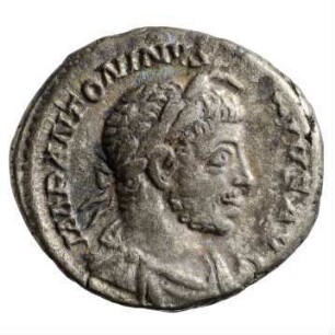Münze, Denar, 222 n. Chr.